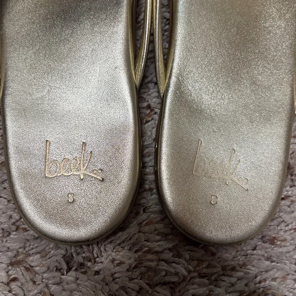 beek Metallic Gold Sandals - Picture 3 of 4